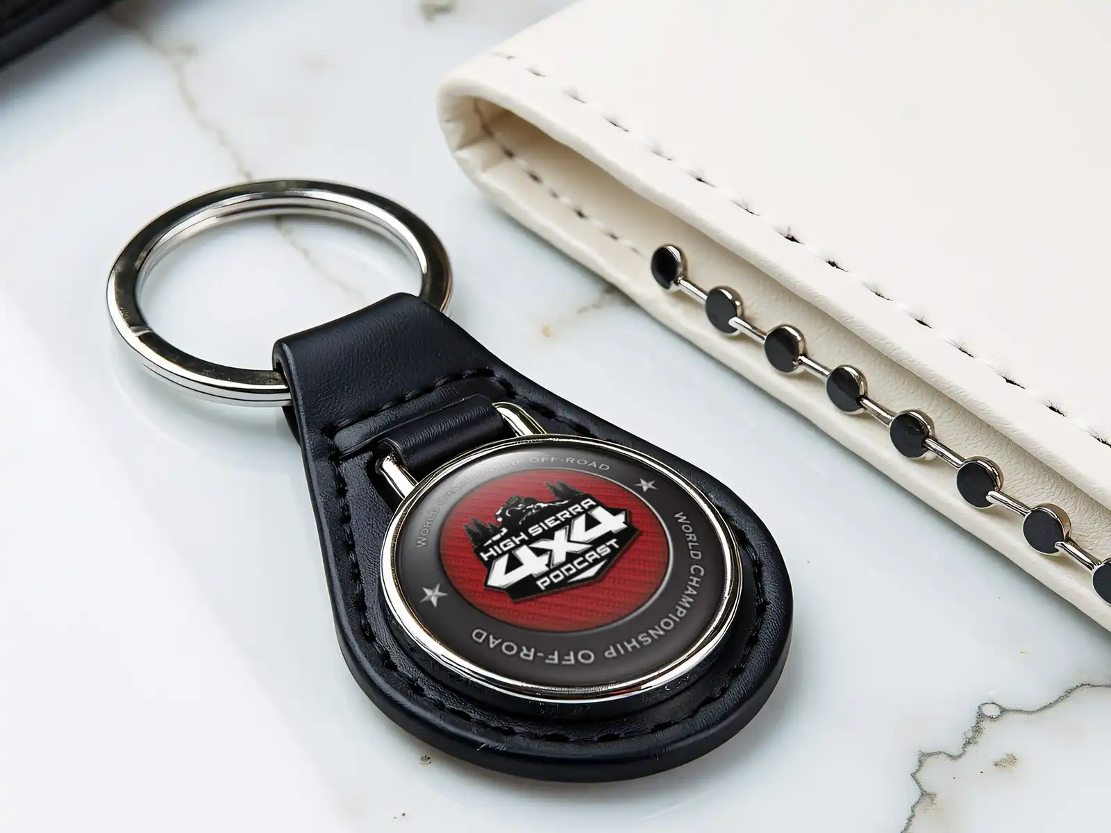 Custom Leather Keychains High-End Force Drift Touch